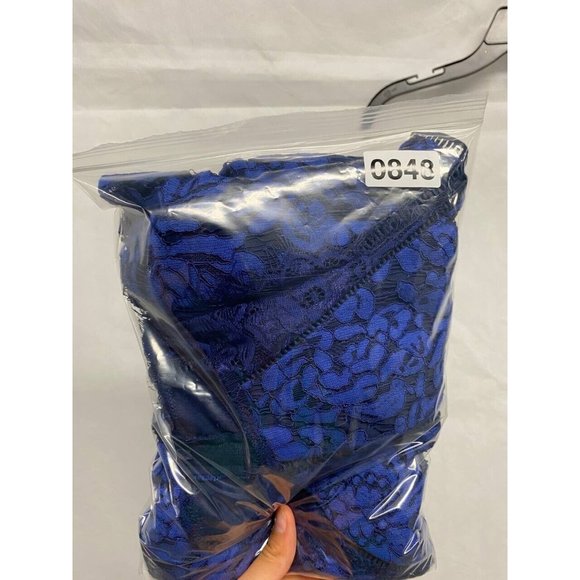 Trixxi Juniors Navy Sleeveless Lace Sheath Dress 12 - Picture 6 of 6